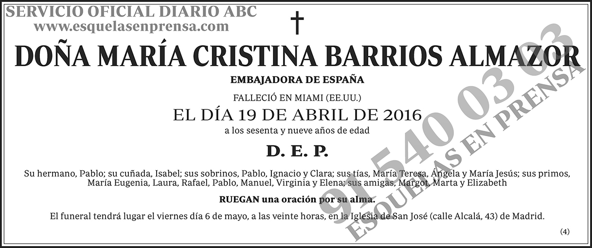María Cristina Barrios Almazor